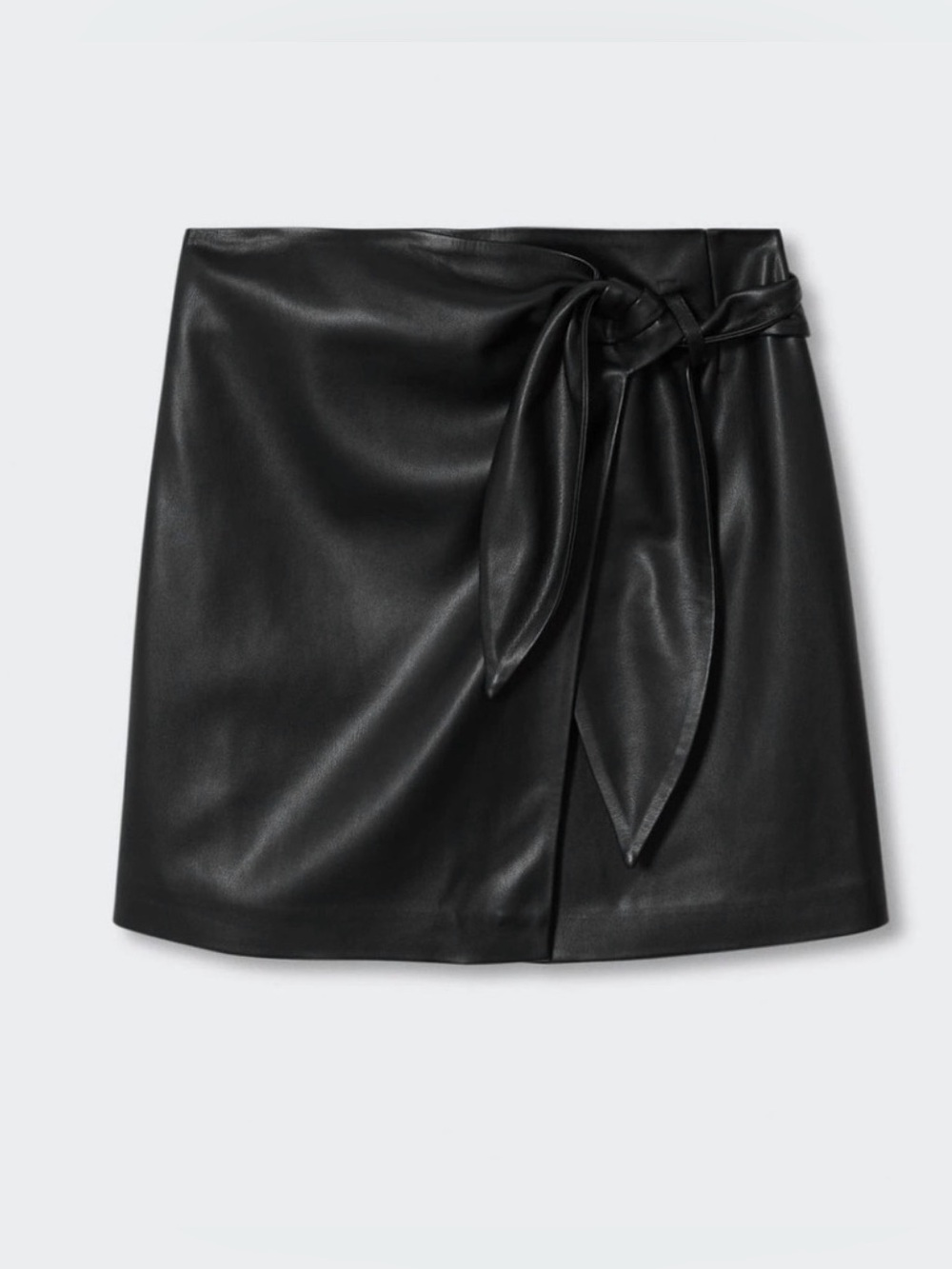 Mango Leather Effect Skirt